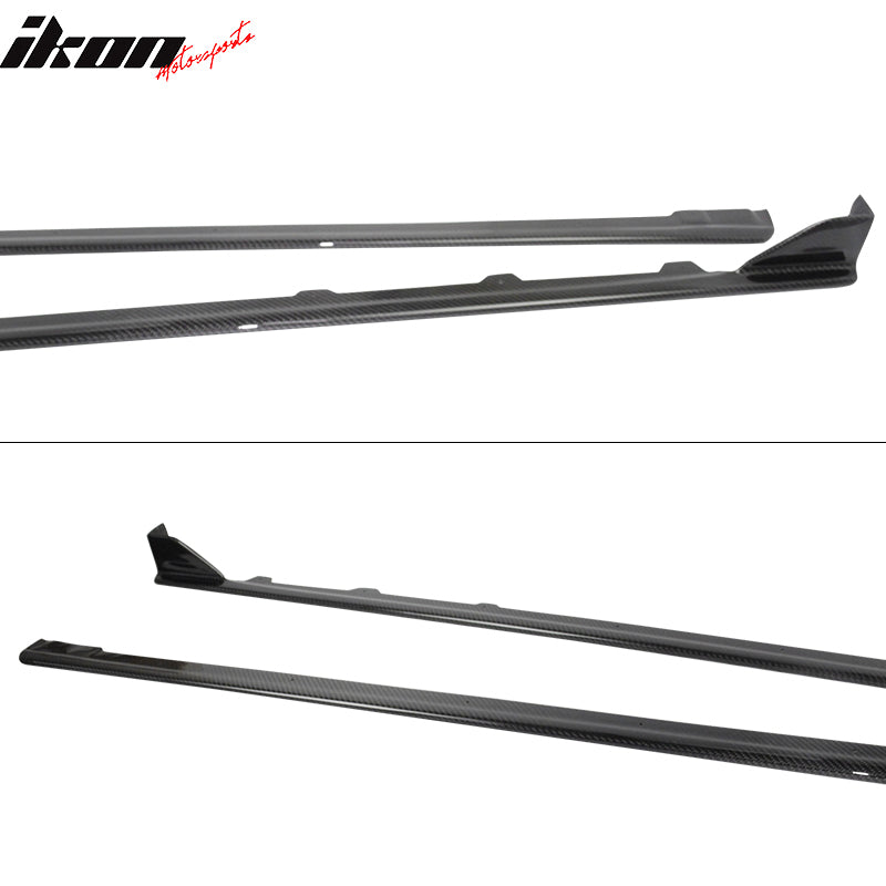 2015-2021 WRX STI Sedan Carbon Fiber CF Side Skirts Extension