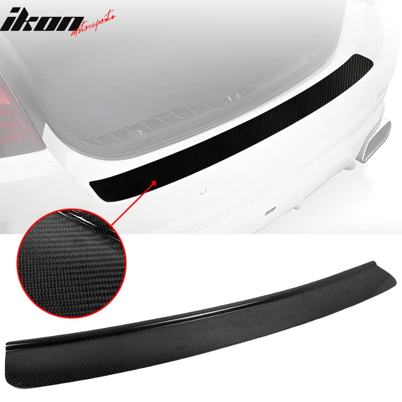 2010-2016 BMW F11 Rear Bumper Cover Protector Step Plate Carbon Fiber