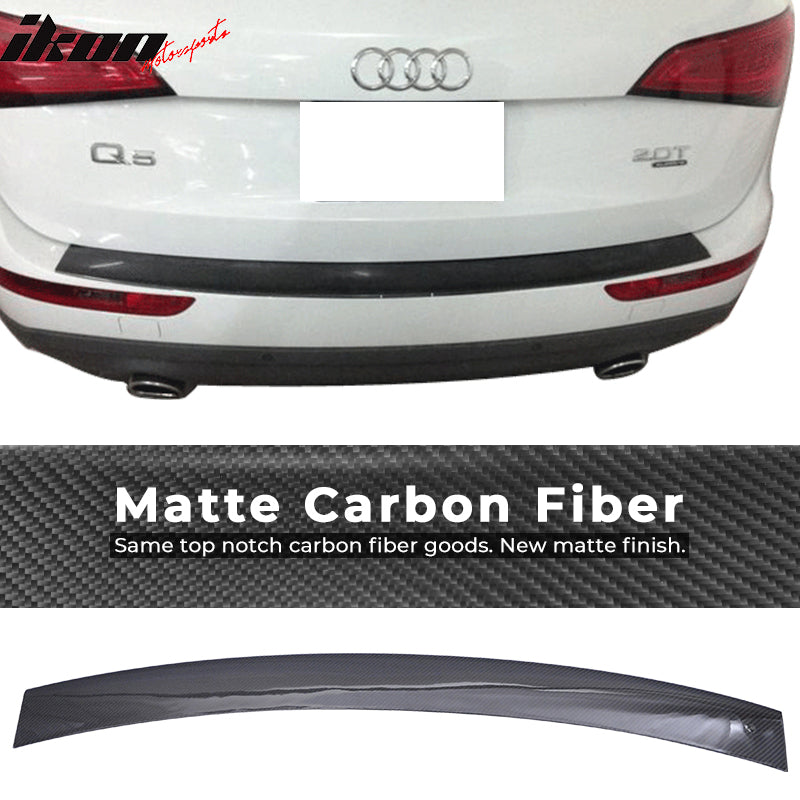 2010-2015 Audi Q5 S Line Carbon CF Rear Bumper Sill Plate Trim Cover