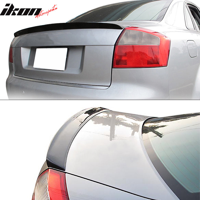 2002-2005 Audi A4 B6 Quattro S4 RS4 S-Line Carbon Fiber Trunk Spoiler