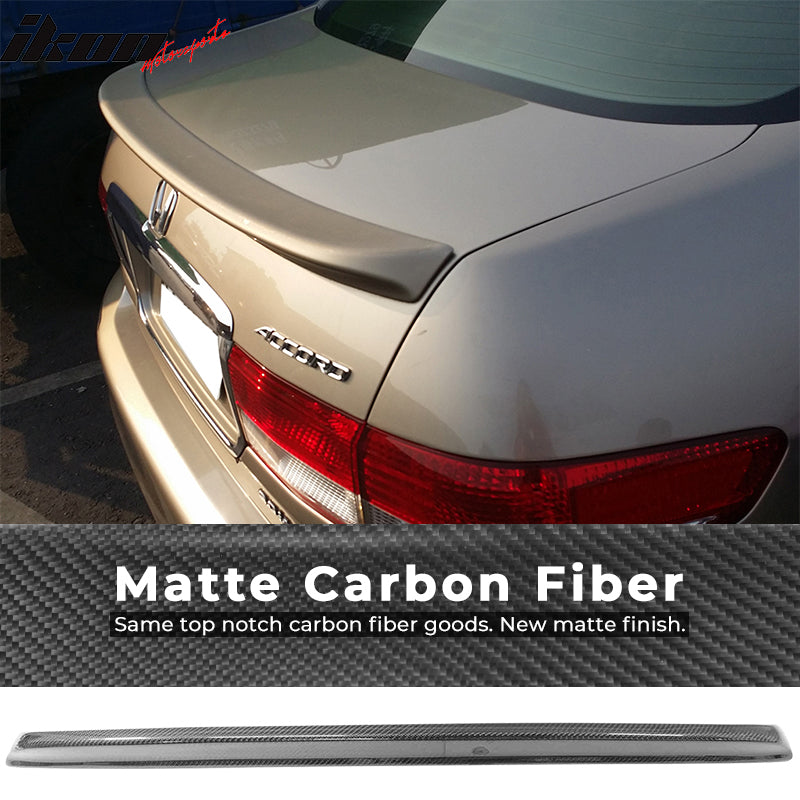 2003-2005 Honda Accord 4 Door Sedan CF Carbon Fiber Rear Trunk Spoiler