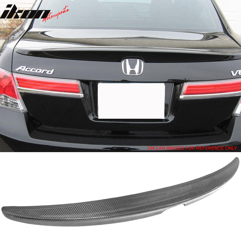 2008-2012 Honda Accord Sedan JDM Carbon Fiber CF Rear Trunk Spoiler