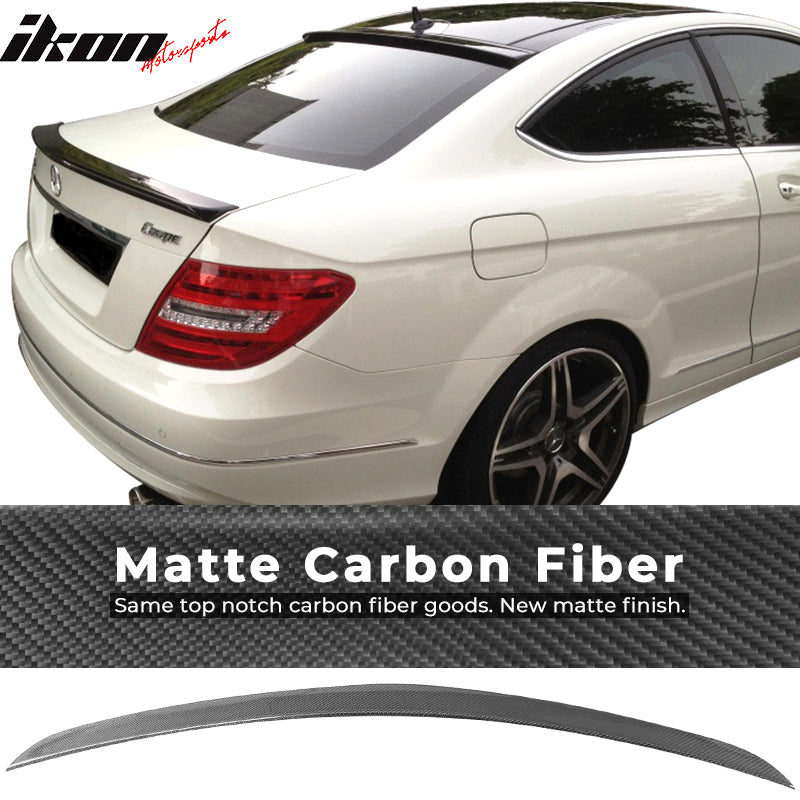 2012-2015 Benz C-Class C204 Coupe AMG Style Carbon Fiber Trunk Spoiler