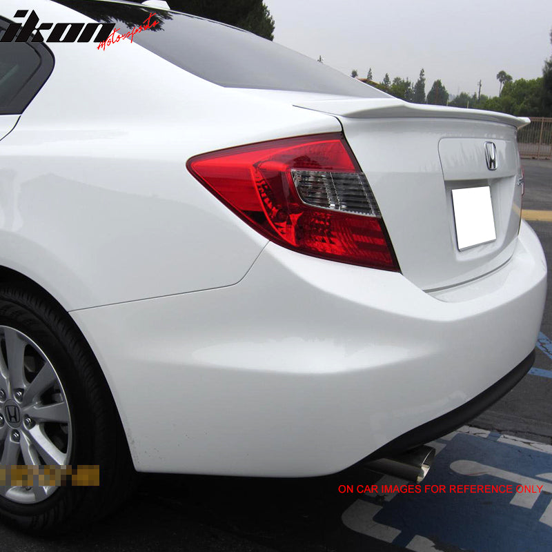 2012-2015 Honda Civic 9th Gen Sedan OE Style Unpainted Trunk Spoiler
