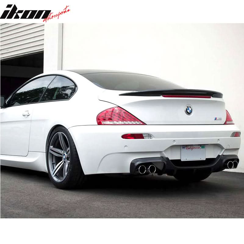 2004-2008 BMW 6 Series E63 Coupe V Style Carbon Fiber Trunk Spoiler