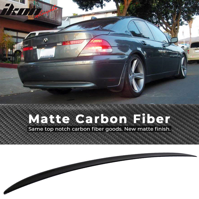 2002-2008 BMW E65 Pre-Facelift 7-Series M-T Carbon Fiber Trunk Spoiler