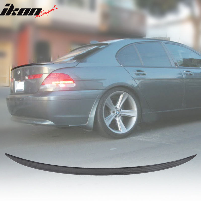 2002-2008 BMW E65 Pre-Facelift 7-Series M-T Carbon Fiber Trunk Spoiler