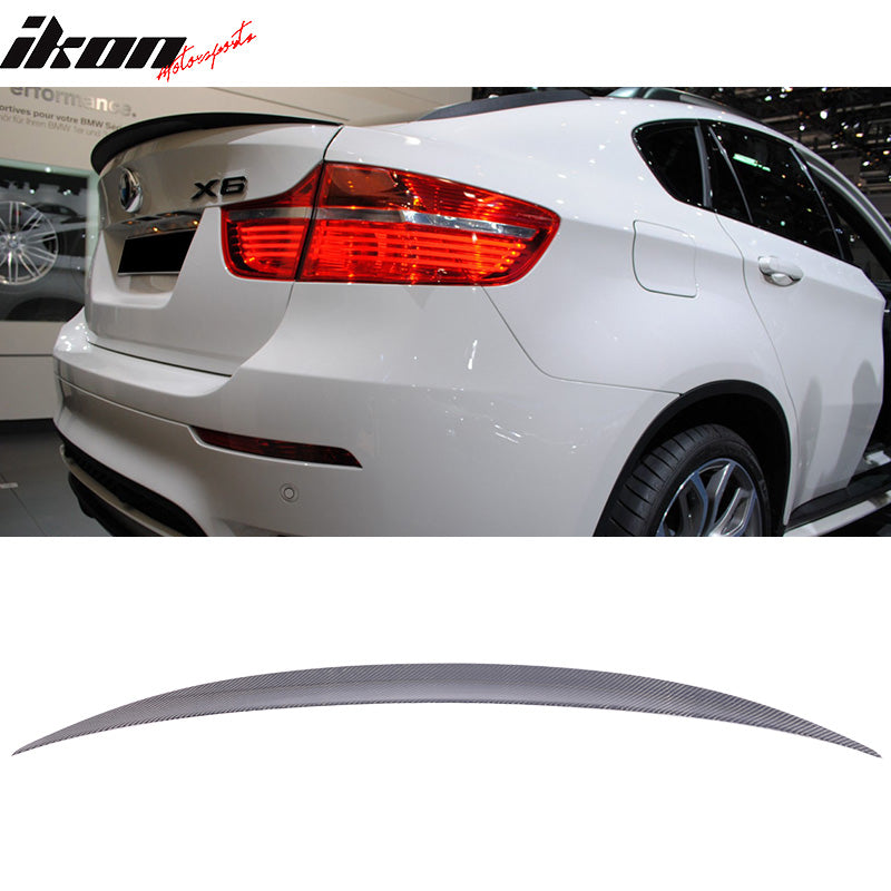 2008-2014 BMW E71 X6 5Dr SUV P Style Carbon Fiber CF Trunk Spoiler