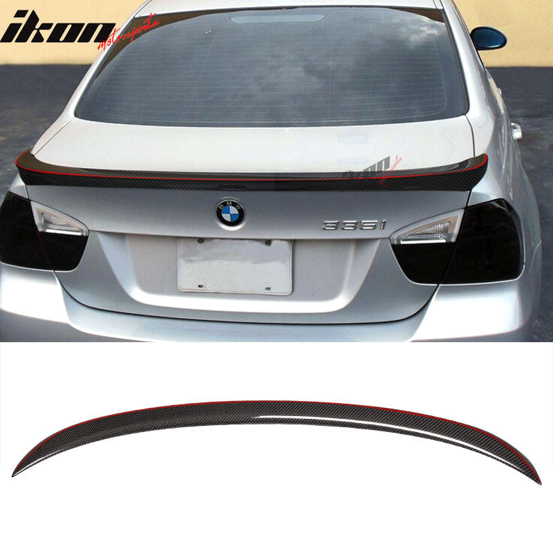 2006-2011 BMW E90 3 Series 4Dr Carbon CF Red Line Style Trunk Spoiler
