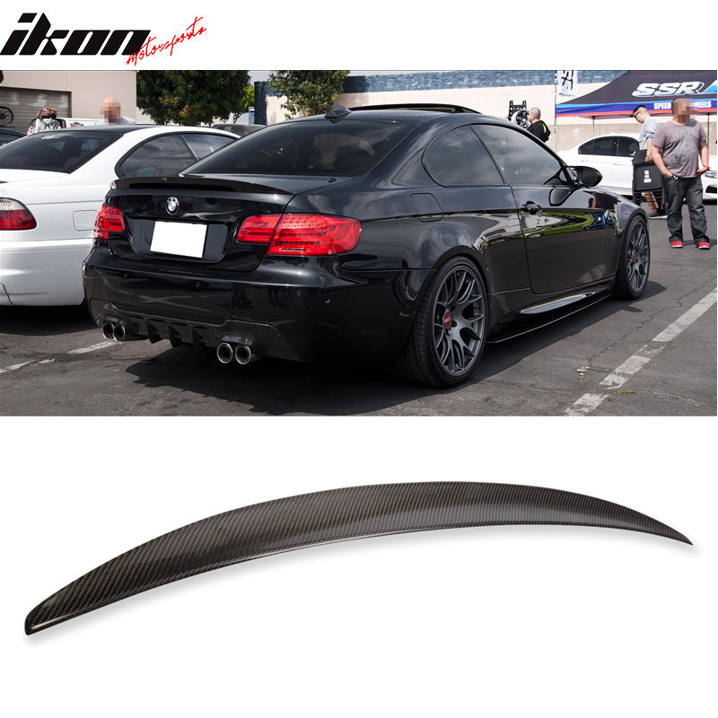 2007-2013 BMW 3 Series E92 Coupe P Style Carbon Fiber CF Trunk Spoiler