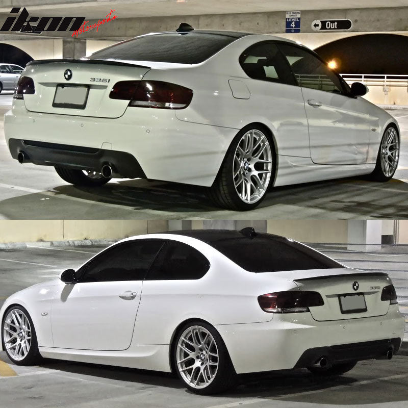 2007-2013 BMW 3 Series E92 2Door P Style Carbon Fiber CF Trunk Spoiler
