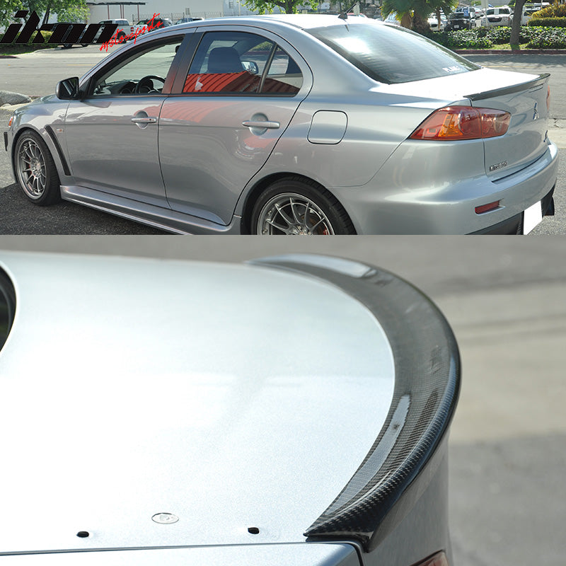2008-2015 Mitsubishi Lancer EVO-X MR Style Carbon Fiber Trunk Spoiler