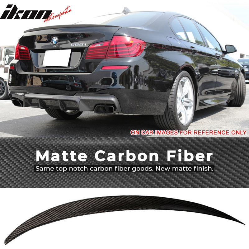 2011-2016 BMW 5 Series F10 Sedan P Style Carbon Fiber CF Trunk Spoiler