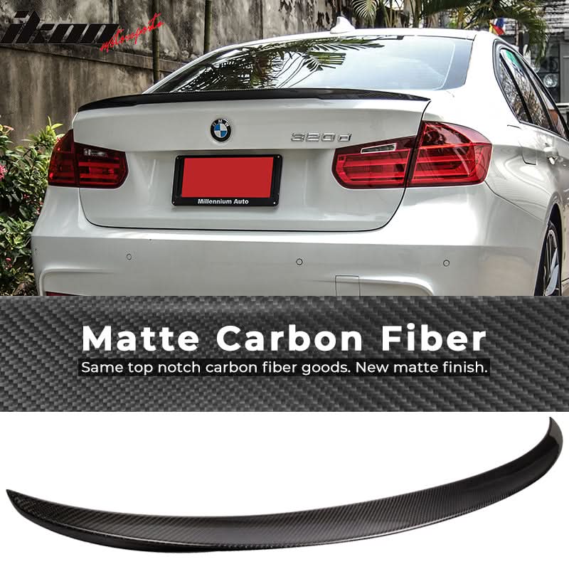 2012-2018 BMW 3-Series F30 Sedan Rear Trunk Spoiler Carbon Fiber