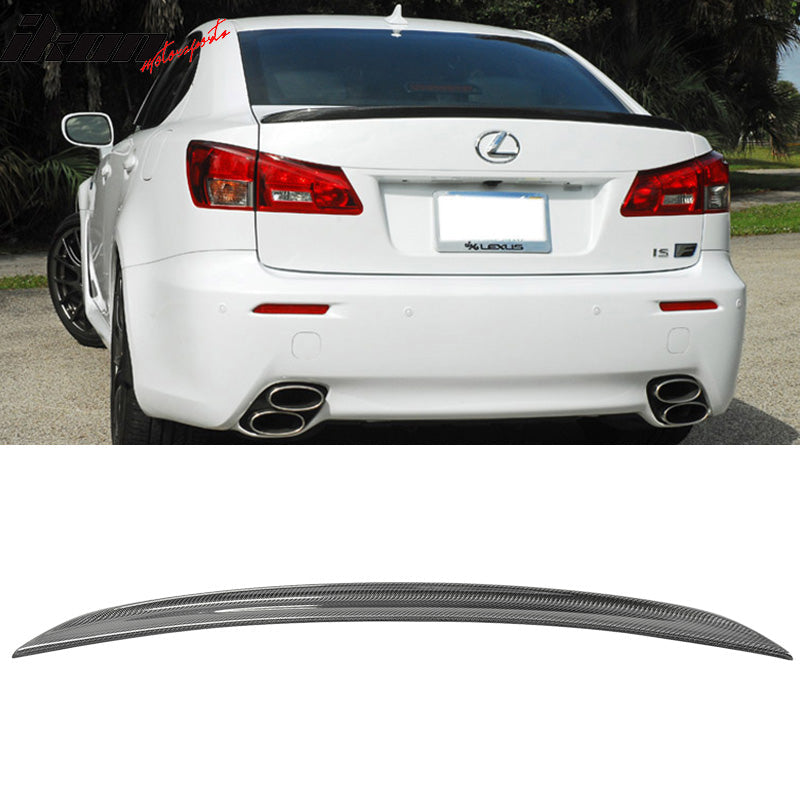 2006-2013 Lexus IS250 IS350 Sedan ISF Sport Carbon Fiber Trunk Spoiler