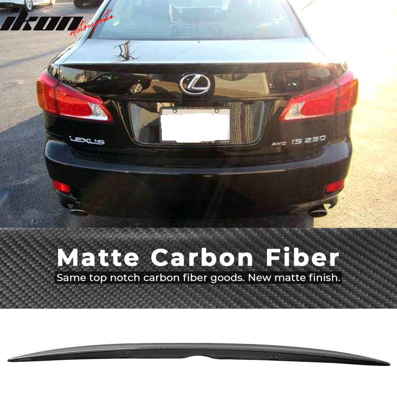 2006-2013 Lexus IS250 IS350 Sedan Carbon Fiber CF Trunk Spoiler Wing