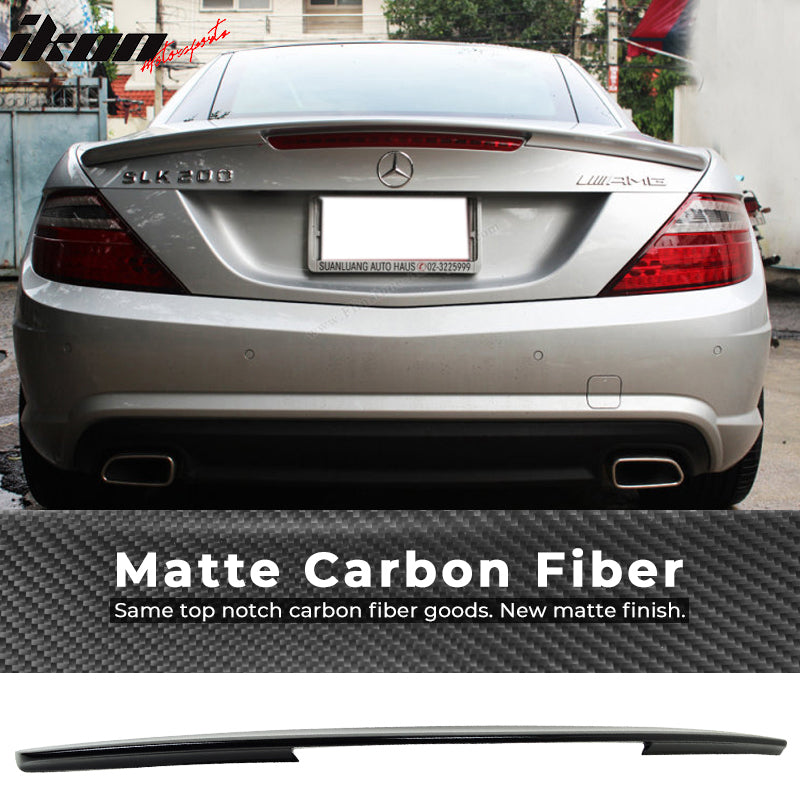 2011-2016 Benz SLK Class R172 AMG Carbon Fiber CF Rear Trunk Spoiler