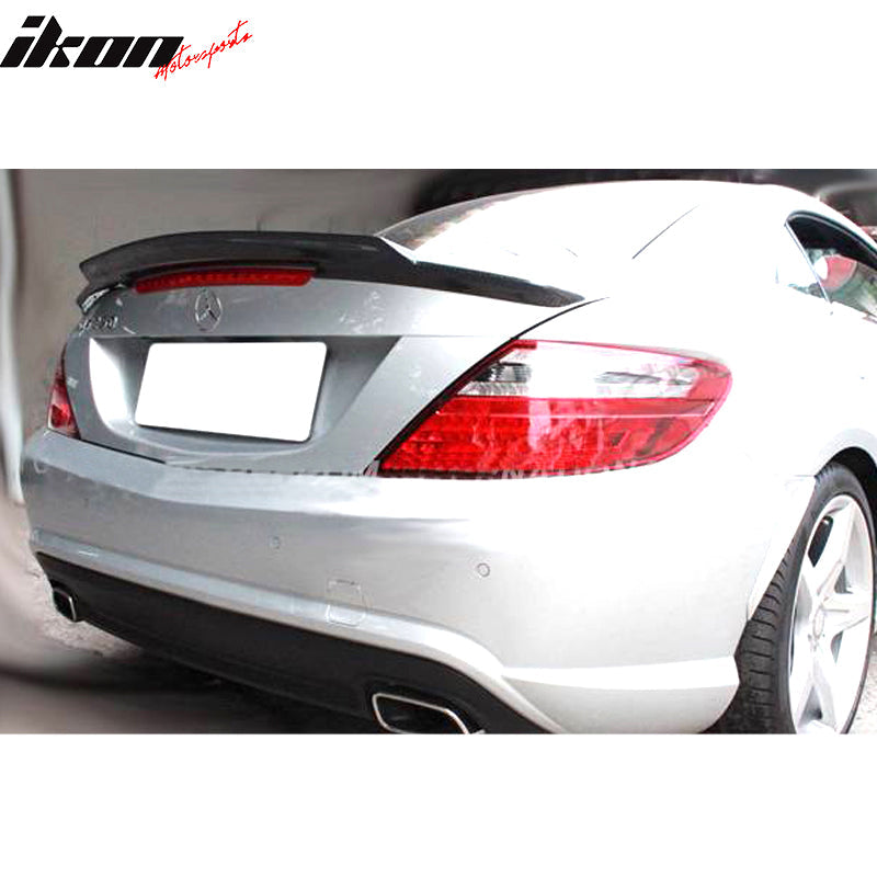 2011-2016 Benz SLK R172 Convertible V Style Carbon Fiber Trunk Spoiler