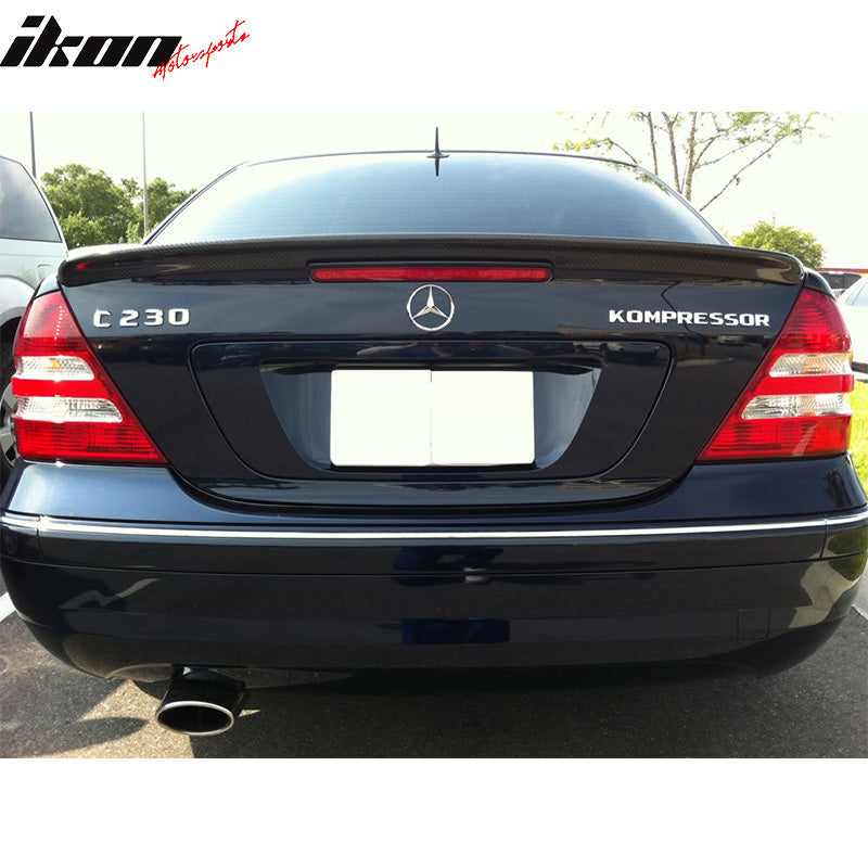 2001-2007 Mercedes Benz C-Class W203 AMG Carbon Fiber CF Trunk Spoiler