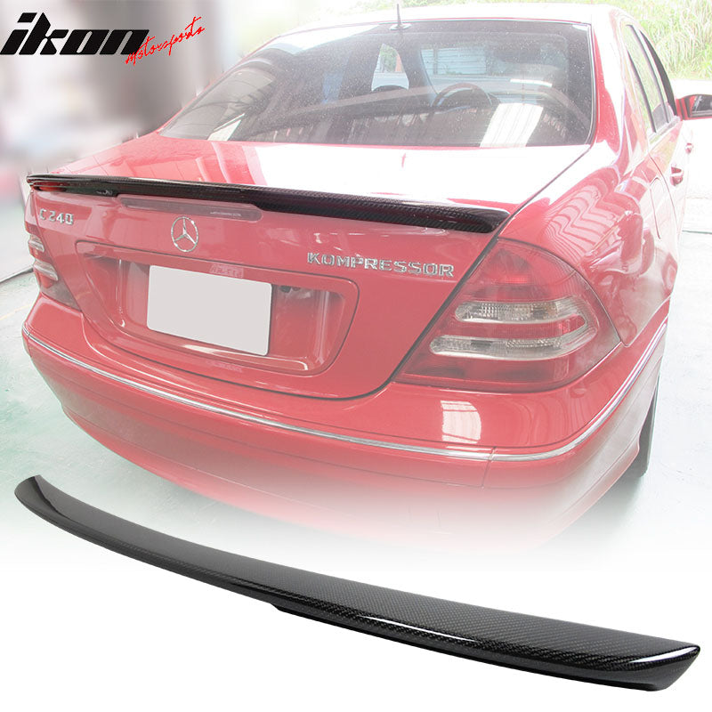 2001-2007 Mercedes Benz C-Class W203 AMG Carbon Fiber CF Trunk Spoiler