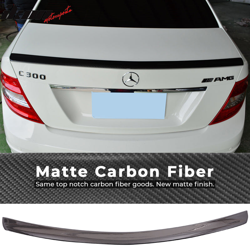 2008-2014 Benz C Class W204 C63 AMG Carbon Fiber Trunk Spoiler Wing