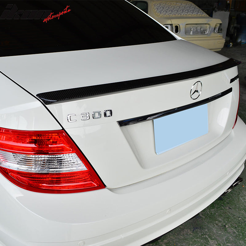 2008-2014 Benz C Class W204 C63 AMG Carbon Fiber Trunk Spoiler Wing