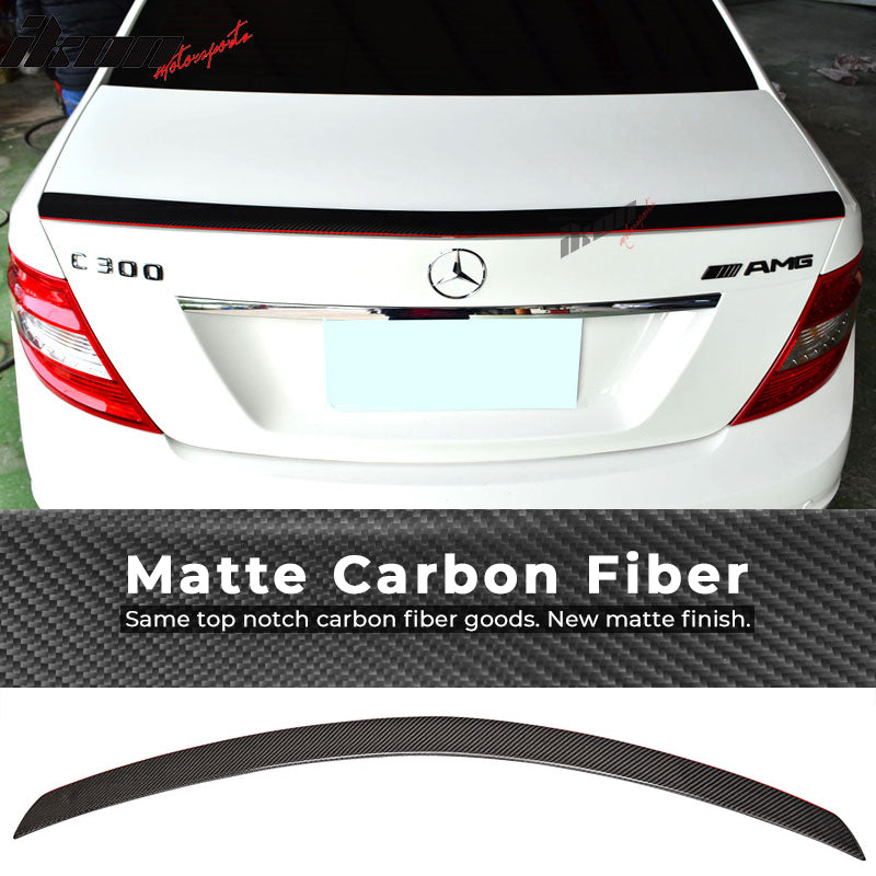 2008-2014 Benz C Class W204 C63 Red Line Carbon Fiber Trunk Spoiler
