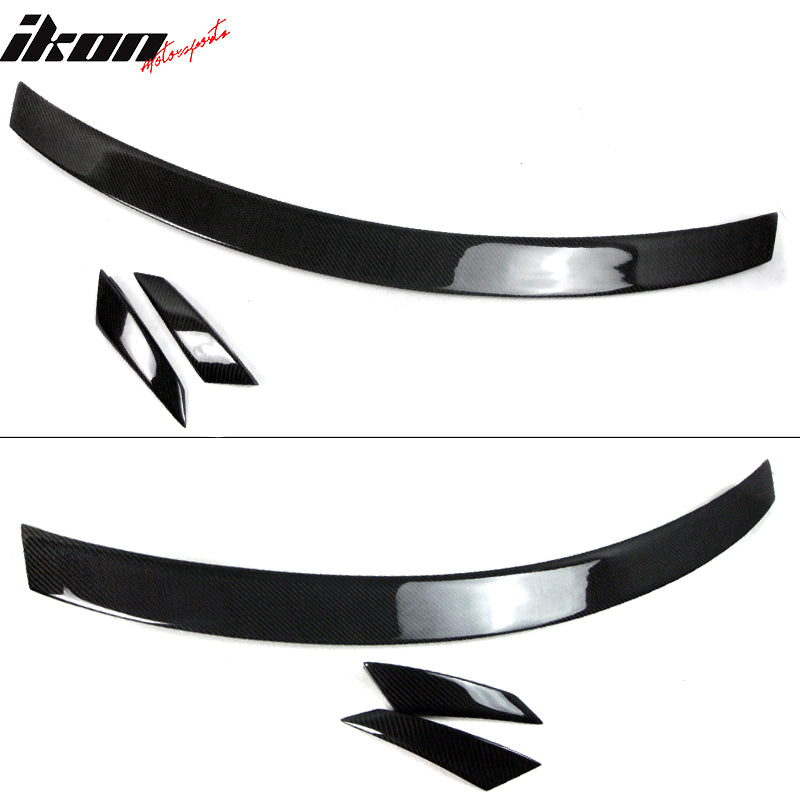 2008-2014 Benz C-Class W204 Sedan B Style Carbon Fiber CF Trunk Spoile