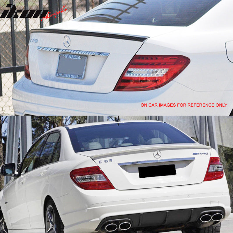 2008-2014 Mercedes Benz C-Class W204 IKON Style Trunk Spoiler ABS