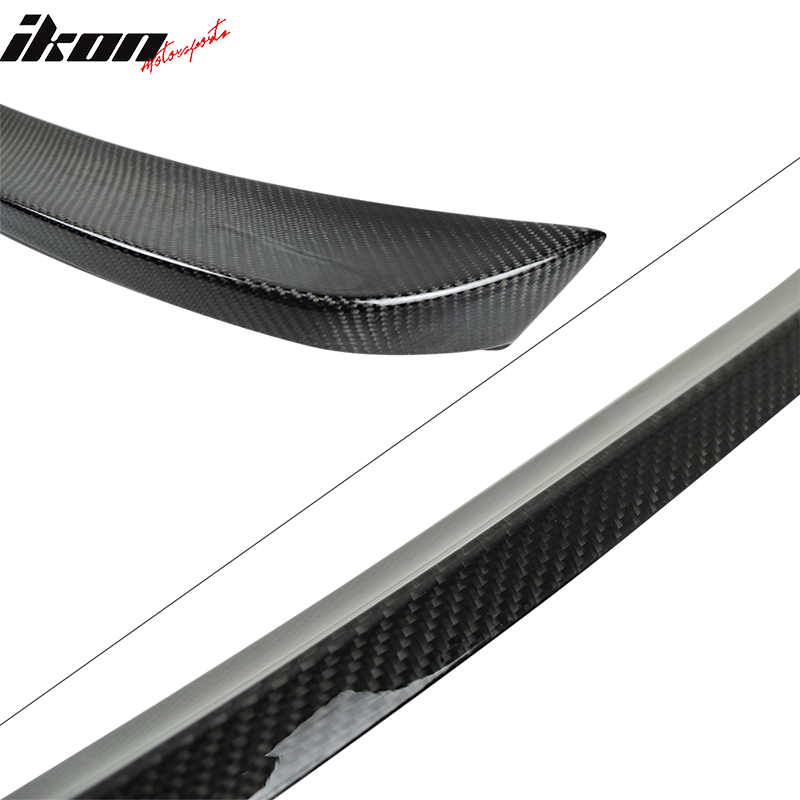 2008-2014 Benz C Class W204 Sedan Ikon 2 Style Carbon CF Trunk Spoiler