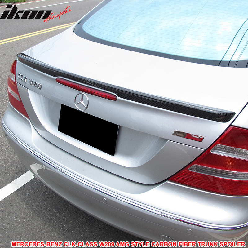 2003-2009 Benz C209 CLK-Class 2Dr AMG Style Carbon Fiber Trunk Spoiler