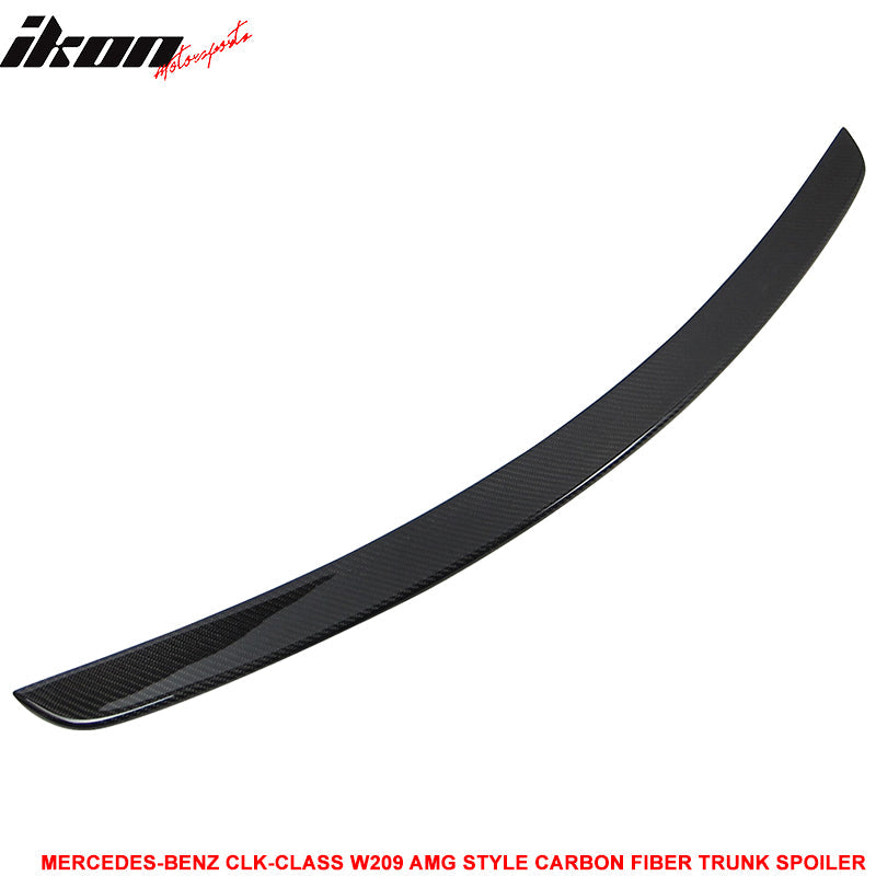 2003-2009 Benz C209 CLK-Class 2Dr AMG Style Carbon Fiber Trunk Spoiler
