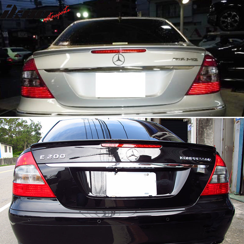 2003-2009 Benz E-Class W211 Sedan AMG Style Carbon Fiber Trunk Spoiler