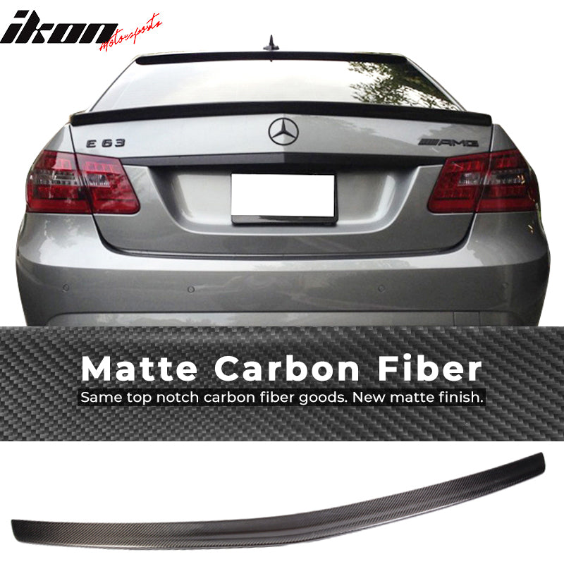 2010-2016 Benz E-Class W212 Sedan A Style Carbon Fiber Trunk Spoiler