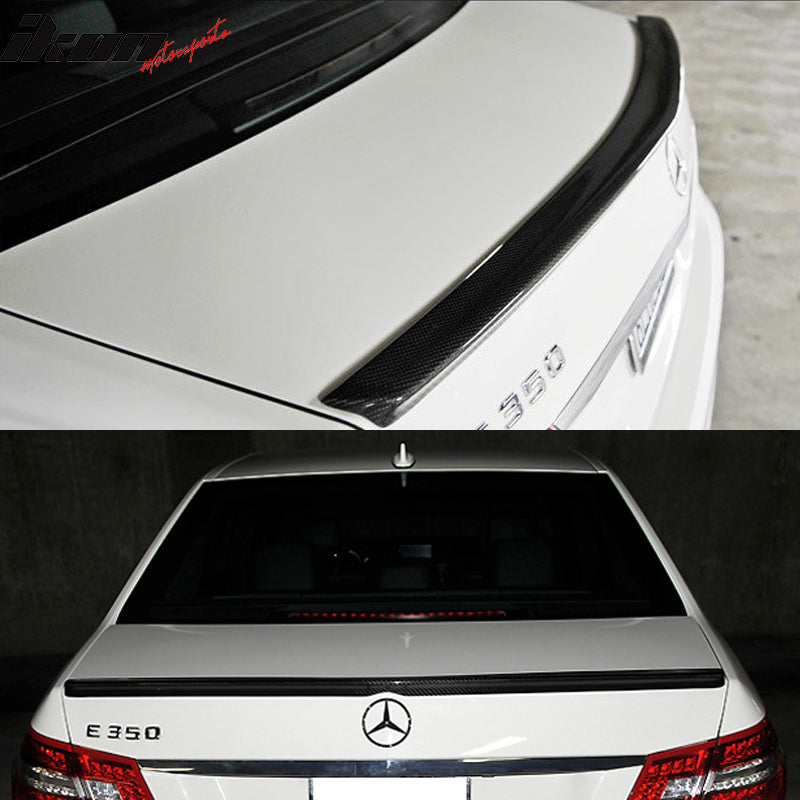 2010-2016 Benz E-Class W212 Sedan A Style Carbon Fiber Trunk Spoiler