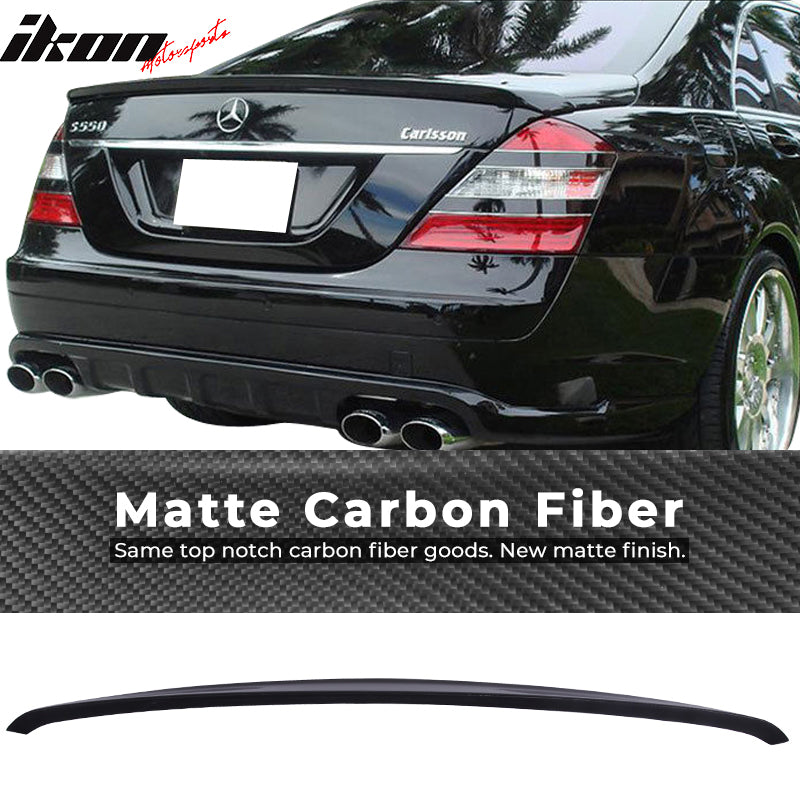 2007-2013 Benz W221 S-Class Sedan AMG Style Carbon Fiber Trunk Spoiler
