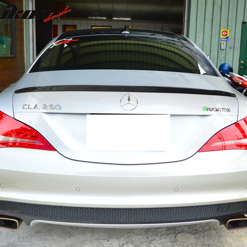 2014-2018 Benz C117 CLA Class Sedan Carbon Fiber CF Trunk Spoiler