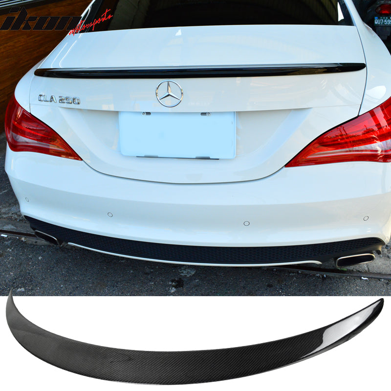 2014-2018 Benz C117 CLA Class Sedan Carbon Fiber CF Trunk Spoiler