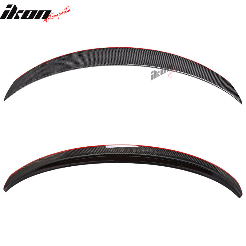 2013-2018 Benz CLA C117 Sedan Carbon Fiber CF Red Line Trunk Spoiler