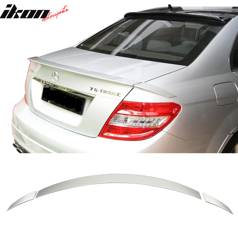 2008-2014 Mercedes Benz C-Class W204 B Style Trunk Spoiler ABS