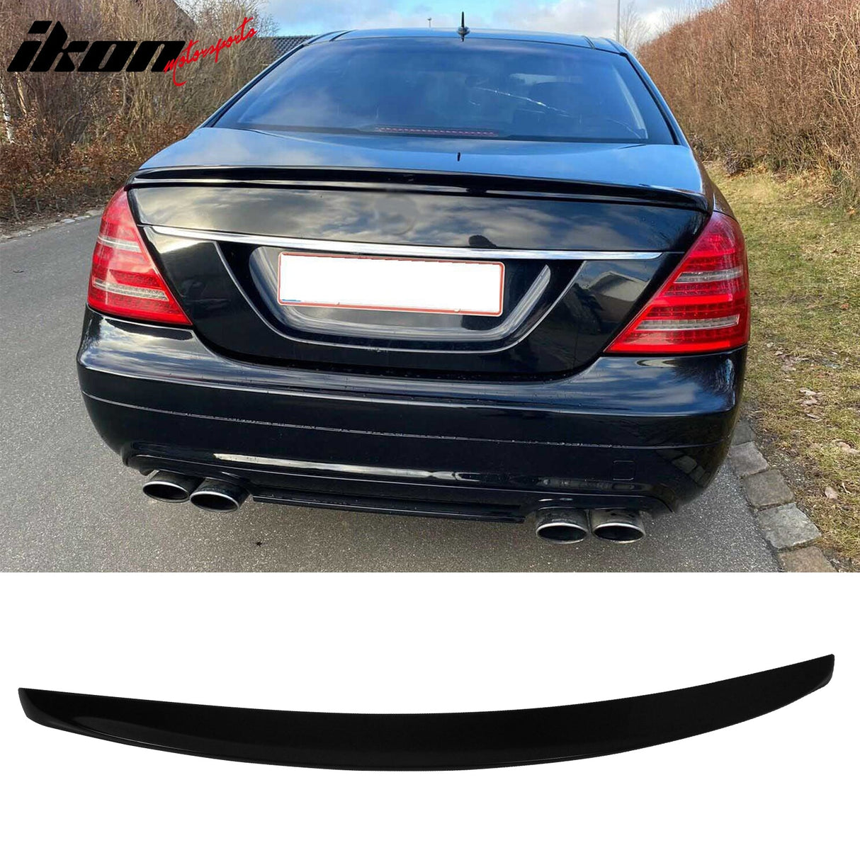 2007-2013 Benz S-Class W221 4Door AMG Style Rear Trunk Spoiler ABS