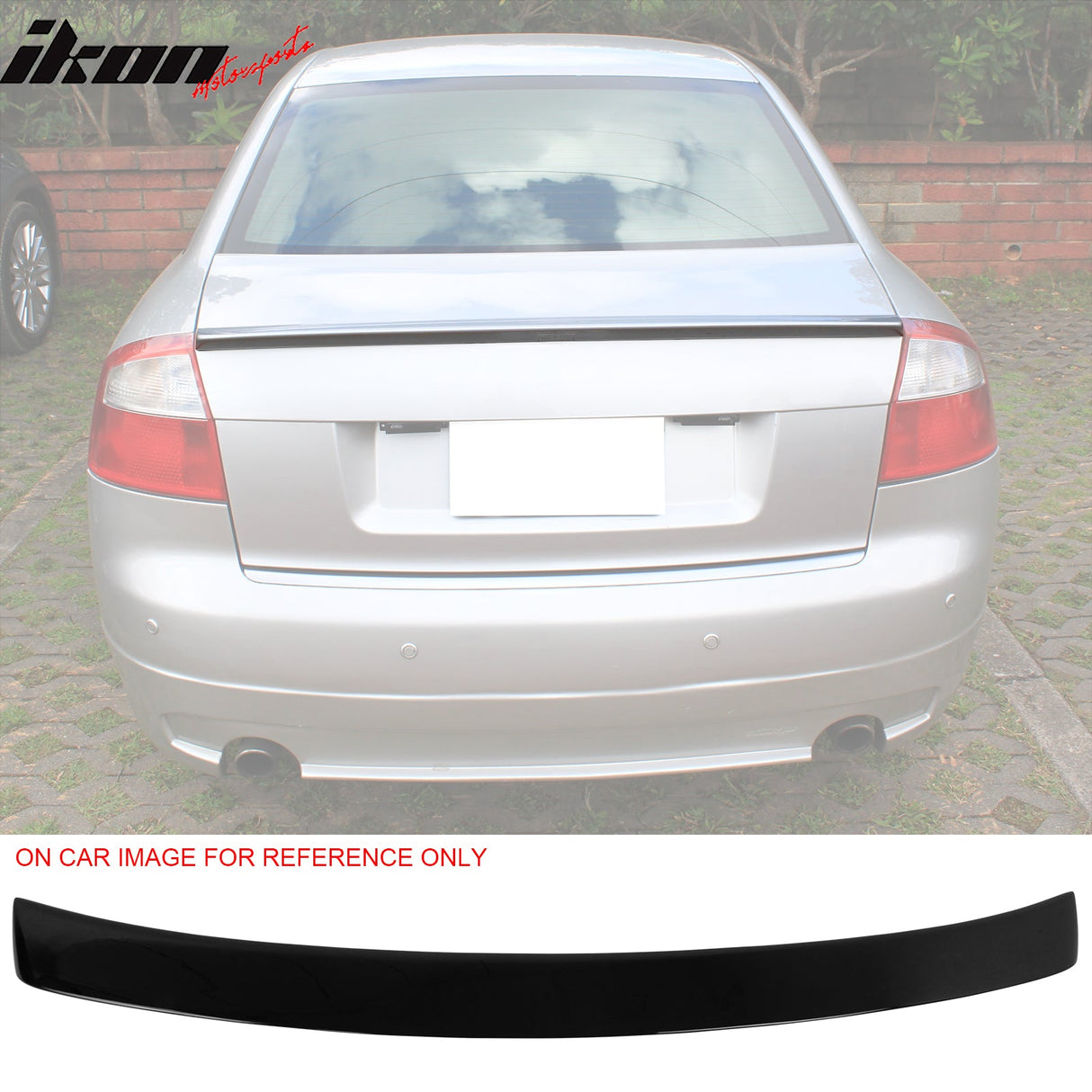 2002-2005 Audi A4 B6 Sedan ABT Style Painted #LY9B Black Trunk Spoiler