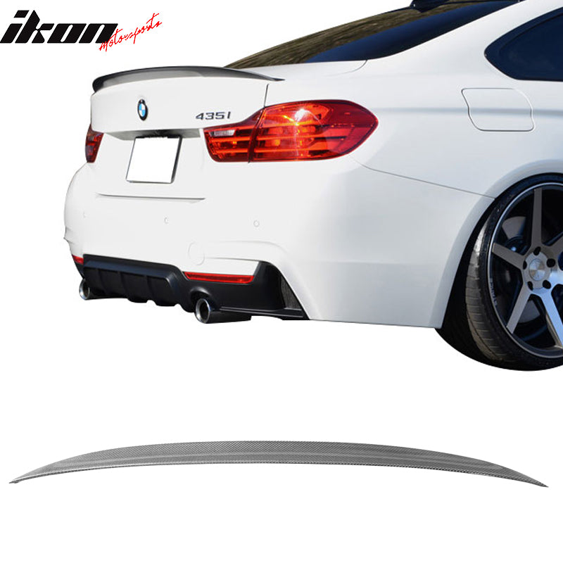 2014-2020 BMW 4-Series F32 Coupe P Style Carbon Fiber CF Trunk Spoiler