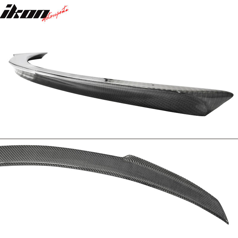 2015-2021 Benz W205 C Class Sedan V Style Carbon Fiber Trunk Spoiler
