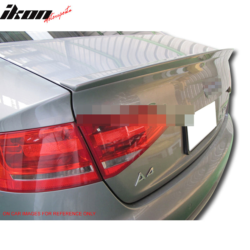 2009-2012 Audi A4 B8 RS Style #LZ9Y Black Rear Trunk Spoiler Wing ABS