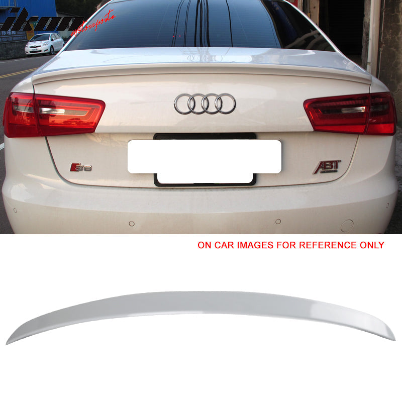 2012-2014 Audi A6 C7 Sedan 4Dr D Style Painted ABS Trunk Spoiler Wing