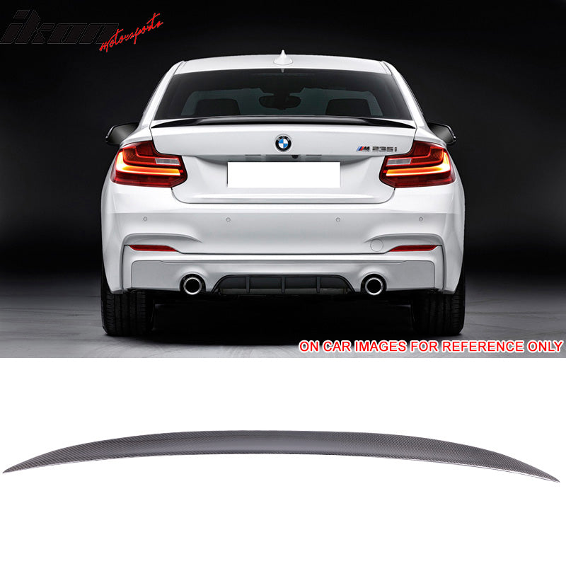 2014-2021 BMW F22 2 Series 2Dr P Style Carbon Fiber CF Trunk Spoiler