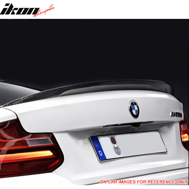 2014-2021 BMW F22 2 Series 2Dr P Style Carbon Fiber CF Trunk Spoiler