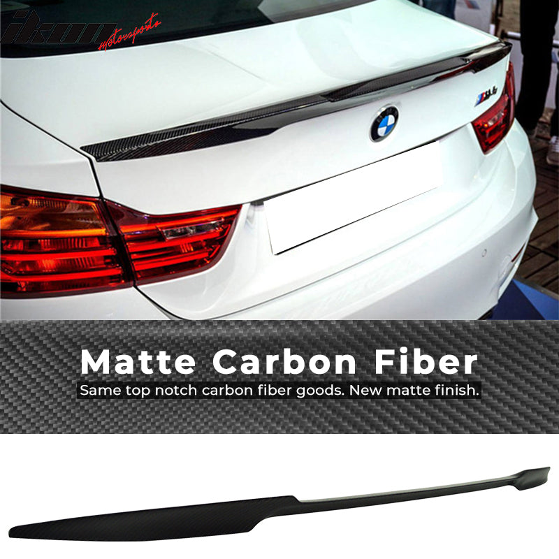 2012-2020 BMW 3 Series F30 F80 4Dr M3 Style Carbon Fiber Trunk Spoiler