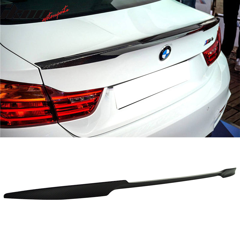 2012-2020 BMW 3 Series F30 F80 4Dr M3 Style Carbon Fiber Trunk Spoiler